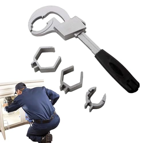 Llave inglesa multifunción para fregadero, llave de fontanería ajustable, herramienta para cuarto de baño, para tuberías, cocina, hogar, hotel, dormitorio, baño, apartamento