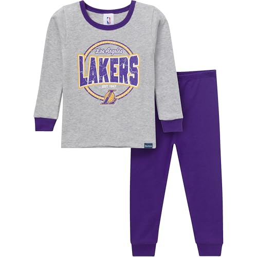 Gerber Unisex Toddler NBA Team Snug Fit Cotton Pajamas, Los Angeles Lakers, 4T - image 1