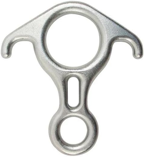 Stainless Steel 8 INOX Descender, Compact Figure ‘8’ for Heavy Loads, Belaying, and Ropes 9, 16mm