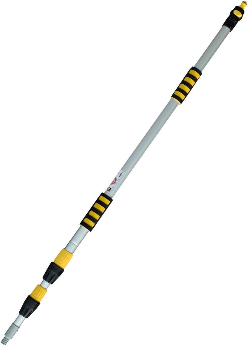 Yachticon Juego de Cepillo de limpieza para coche y yate de la vela con mango telescopico