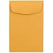 JAM PAPER #4 Coin Business Commercial Envelopes - 3 x 4 1/2 - Brown Kraft Manila - 25/Pack