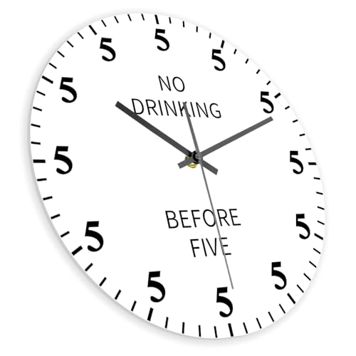 Horloge Its Five O'Clock Somewhere idée cadeau insolite 38 cm