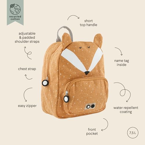 Trixie Kinder Rucksack Fuchs Mr. Fox orange braun 31 cm, Braun, 31 cm, Tagesrucksa