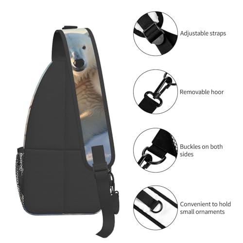 Small Sling Bag para Mujer y Hombre Negro miniatura 5