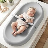 Mallify Wipe-Clean Changing Pad, Waterproof & Wipeable, Soft & Non-Slip Diaper Adjustable Safety Belt, Changing Pad for Dresser, Changing Table