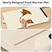 Food Warming Mat Electric Tray: Adjustable Silicone Heating Pad with 3 Temperature Settings 4 Timer Function Portable Roll Up Hot Plate for Buffets Party Gatherings Kitchen Warmer Countertop Holiday