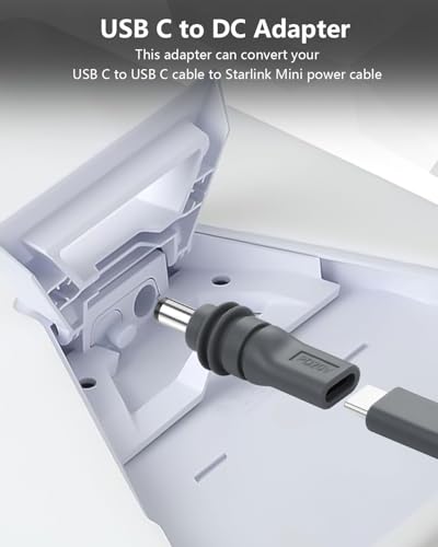 CERRXIAN 2 Pack Adaptador USB C a DC 5.5mm x 2.1mm miniatura 2