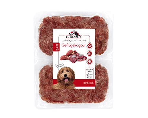 TACKENBERG Barf Premium Mix-Paket für Hunde. 5kg Barf Fleisch für Hunde