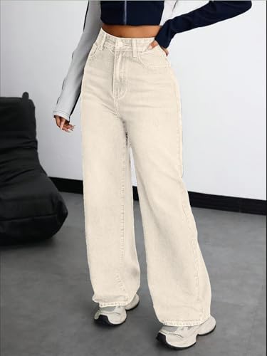 Image of Nifty Women's Denim Stretchable High Waist Baggy Jeans for Women