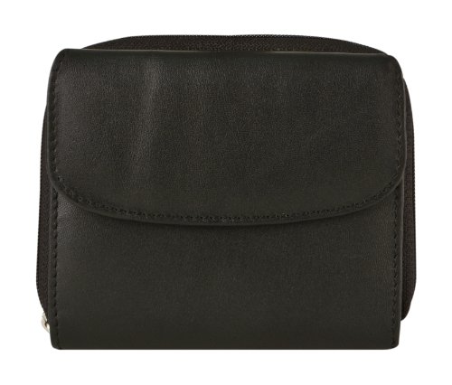 Image of Travelon Luggage Rfid Blocking Leather French Wallet, Black, Small