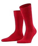FALKE Herren Socken Family, Nachhaltige Baumwolle, 1 Paar, Rot (Scarlet 8228), 43-46