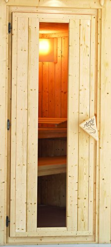 Preisvergleich Produktbild Karibu Saunatür Energiesparend gedämmt für 38 / 40 mm Wandstärke
