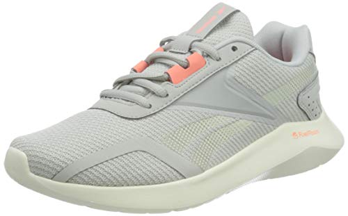 Reebok Women's Stroke Running Shoe, Pure Grey 2 Twisted Coral Chalk, Womens 10