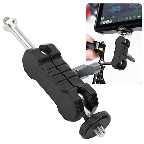 Image of Aluminium Alloy Magic Arm Ballhead Support Cage Expansion Stand Bracket Accessory Professional Photography Equipment Mount for DSLR Cameras Video Lights Microphones Black 1 /4 Inch