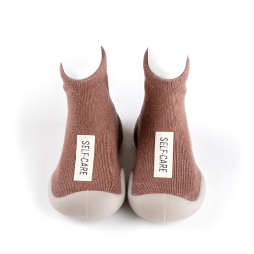 Image of HOWELL Baby Toddler Sock Shoes Infant First Walking Shoes Indoor Anti-Slip Slippers for Baby Girls Boys