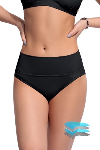 Beautikini Period Swimwear Bikini Menstrual Swim Bottoms Leakproof Bathing Suits for Teens Girl