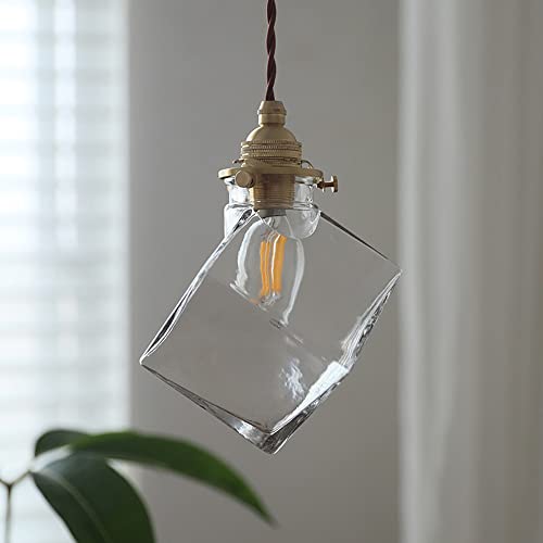 Lampe en laiton style industriel rétro avec suspension réglable - 5