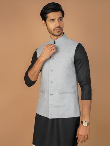 Image of WINTAGE Mens Tweed Wool Nehru Jacket