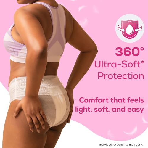 Image of Evereve Super Soft Period Panty For Girls & Women, (L-XL), 10 Pcs, 360 Degree Overnight Coverage, Ultra-Soft Top Layer, High Absorbency For Heavy Flow, Maternity Postpartum Disposable Panty