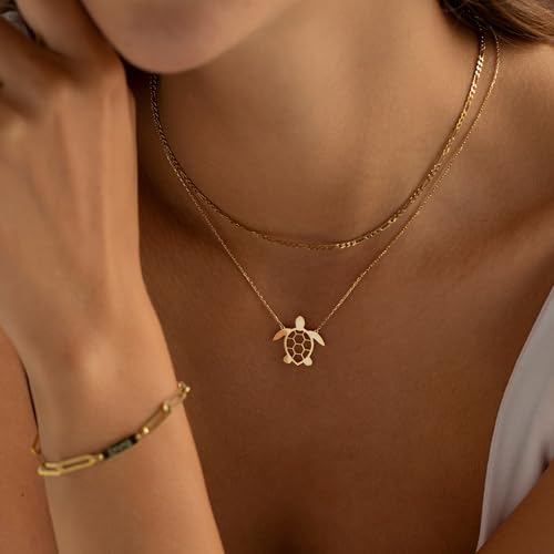 Gold Necklace for Women-14K Gold/Silver Plated Bee,Dragon,Horse,Teddy Bear,Elephant,Butterfly, Hummingbird, FishNecklace for Women Dainty Simple Jewelry for Women Gifts3