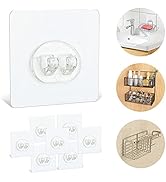 8 Pack Shower Caddy Adhesive Hooks Replacement, Strong sticker Hooks for Bathroom Shower Caddy Co...