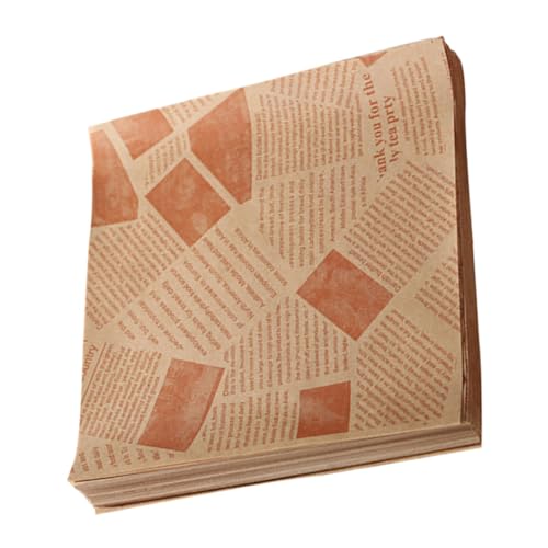 TOPBATHY 100 Hojas Hojas Papel Encerado Papeles Para Envolver Alimentos Envoltorios De Hamburguesa Lata De Pan Revestimientos De Papel Para Alimentos Envolturas Pulpa De Madera En Bruto