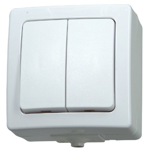 Kopp Nautic 565502009 Surface-Mounted Series Switch for Wet Rooms