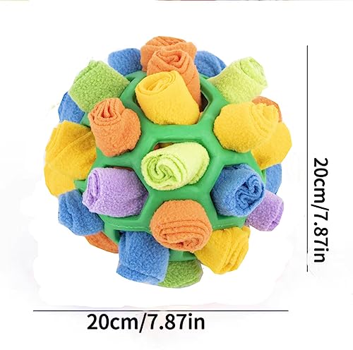 BAYINSHIDM Dog Snuffle Ball Enrichment Game Feeding Mat Slow Feeder Stress Relief Toy Dog Brain Stimulating Toys for Intellectual Training (Green) - Image 4