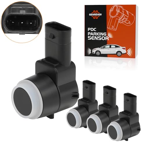 GEAREVER Parksensor PDC Sensor Einparkhilfe Parkassistent Hinten Vorne Kompatibel mit Mercedes-Benz C-Klasse W203 W204 T-Model S203 S204 E-Klasse W211 W212 M-Klasse W166 2215420417, 4 Stück