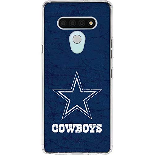 Skinit Clear Phone Case Compatible with LG Stylo 6 - Officially Licensed NFL Dallas Cowboys Distressed Design