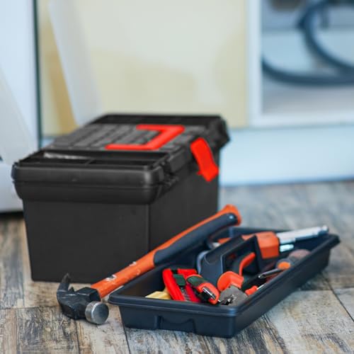 Dekton 13'' Toolbox With Lift Out Carry Tray-13" (32cm)| Dimensions: 150mm X 320mm X 135mm| Ideal For Engineers, Workshops And Tool Storage| Durable Carry Handle| Durable Plastic Storage Solution 4 Dekton 13'' Toolbox With Lift Out Carry Tray-13" (32cm)| Dimensions: 150mm X 320mm X 135mm| Ideal For Engineers, Workshops And Tool Storage| Durable Carry Handle| Durable Plastic Storage Solution - Image 4