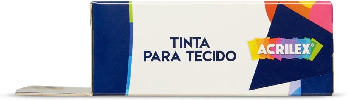 Tinta para Tecido Conjunto de 6 Cores, Acrilex, 041060000, Multicor
