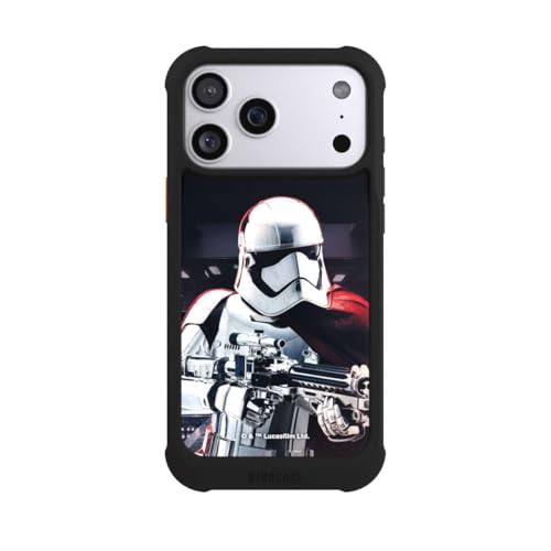 Coque iPhone 17 Pro Max antichoc compatible MagSafe Star Wars Capitaine Phasma noire
