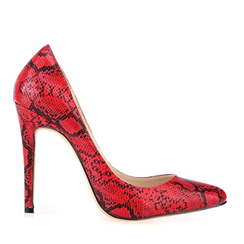 Chaussures de fête de mariage à talons hauts pointus rouges