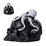 Fierudeng Höllen-Schreckenspfeife | Tragbare Überlebensausrüstung - Todes Schädel Horn Pfeife,Für Outdoor Camping Wanderung Kriegsausstellungen Meditationsfilm Party