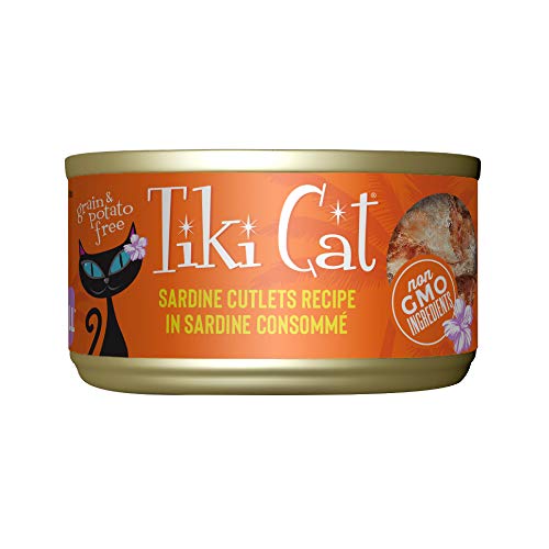 Tiki Cat Grill Wet Cat Food, Sardine Cutlets, 2.8 oz.