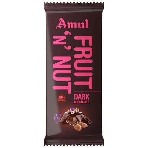 Image of Amul Fruit N Nut Chocolate 40gm. Rs.25 /- (Pack of 20)