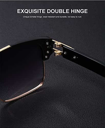 European and American retro full frame men's driving sunglasses - oversized full frame outdoor glasses3