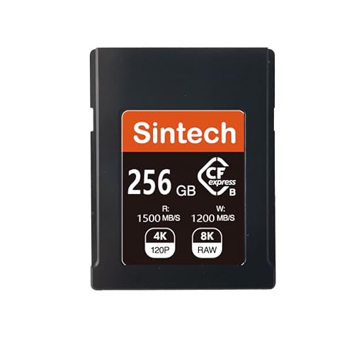 Sintech CFexpress Type B CFe Memory Card 256GB,Compatible with Camera Nikon Z6 Z7 Z9 D6 D850,Canon R3 R5C