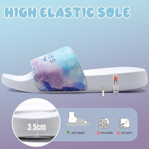 Image of IceUnicorn Kids Girls Slide Sandals Toddler Slippers Boys Non-slip Summer Casual Beach Water Shoes for Indoor & Outdoor