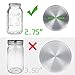 8pcs Pack Regular Mouth Mason Jar Lids for Ball Kerr and More, Made of 304 Stainless Steel, 100% Rust-proof and Leak-proof Storage Caps for Mason Jars