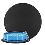 12Ft Hot Tub Mat,Floor on Pool Mat Swimming Pool Mat Floor Protector,Hot Tub Pad Mat,Pool Liner Pad For Above Ground Inflatable Hot Tubs Floor Pad,Portable Spa Pool Accessories（Round 12FT）