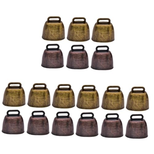 Operitacx 3sets Loud Cattle Bells Handle Sheep Bell Ornaments for Farming Accessories 6pcs*3