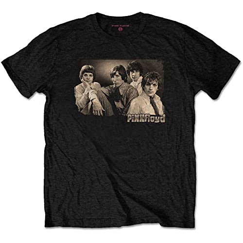 Pink Floyd Sepia Cravats Official Tee T-Shirt Mens Unisex (Small) Black