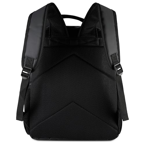 Image of AI ACCESSORY INNOVATIONS How to Train Your Dragon Toothless Backpack, Black 16 Inch School Bag with 3D Face Applique, Green Eyes, Lightning Bolt Keychain, for Boys and Girls