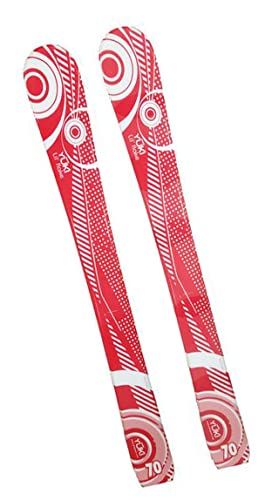 Yuki Skis Skiboards, Ski Snow Blades with Steel Rails Kids Youth Pick 70cm 80cm 90cm 100cm (Yuki Ski Red White, 80 cm)