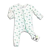 Bellabu Bear Convertible Footies for Baby Boys & Girls, Matching Family Pajamas, Rayon from Bamboo (Dragonfly, Newborn)