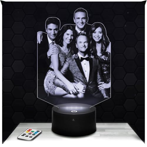 Lampephoto.fr - Lampada 3D I M Your Mother, Luce Notturna Tattile How I M Your Mother, Illusione 3D Led, Idea Regalo di Natale per Ragazzi e Ragazze Lampada da Notte per Bambini o Adulti, Gadget