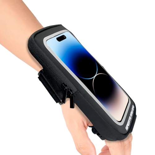 Running Phone Holder Wristband, Up to 6.8'' Arm Band for iPhone 16/15/14 Pro Max, Galaxy S24/S23,...