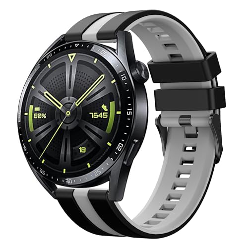 Bracelet en silicone 20mm 22mm pour montre Huawei Watch GT 5 4 3 2 sport